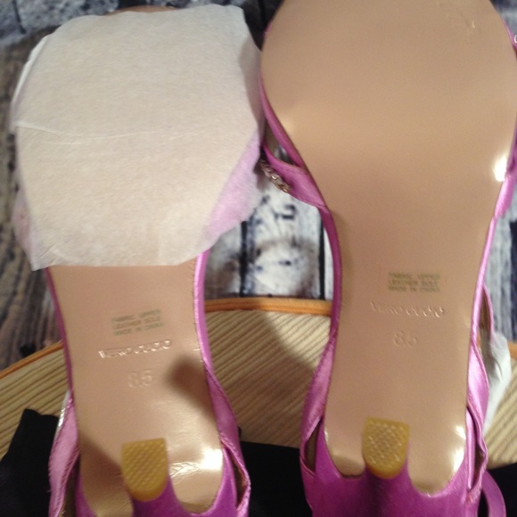 Le Soir Estee Lilac Stain Heels 8.5M Pour La Vic. - Picture 6 of 8